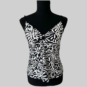 Simon Chang Stretch Tank Top Bra Included Swimwear Tankini